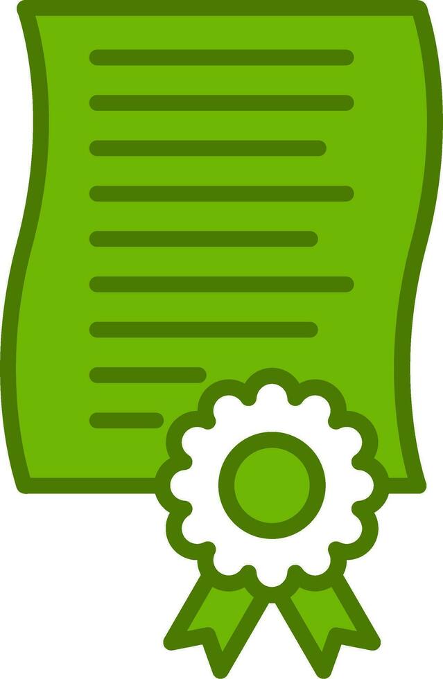 icono de vector de certificado