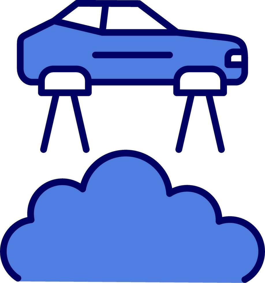 Flying Car Vector Icon