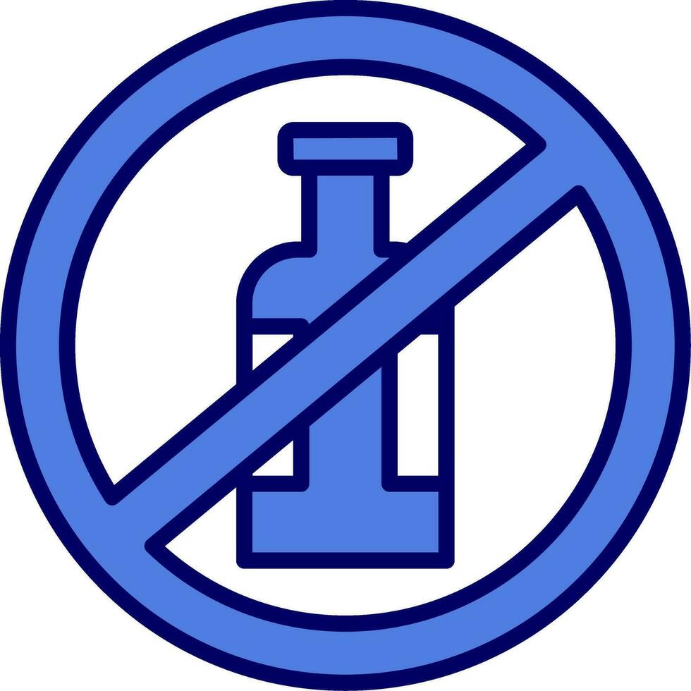 No Alcohol Vector Icon