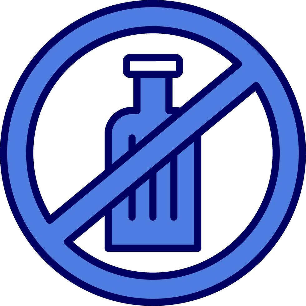 No Alcohol Vector Icon