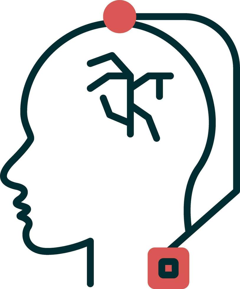 Deep Brain Stimulation Vector Icon