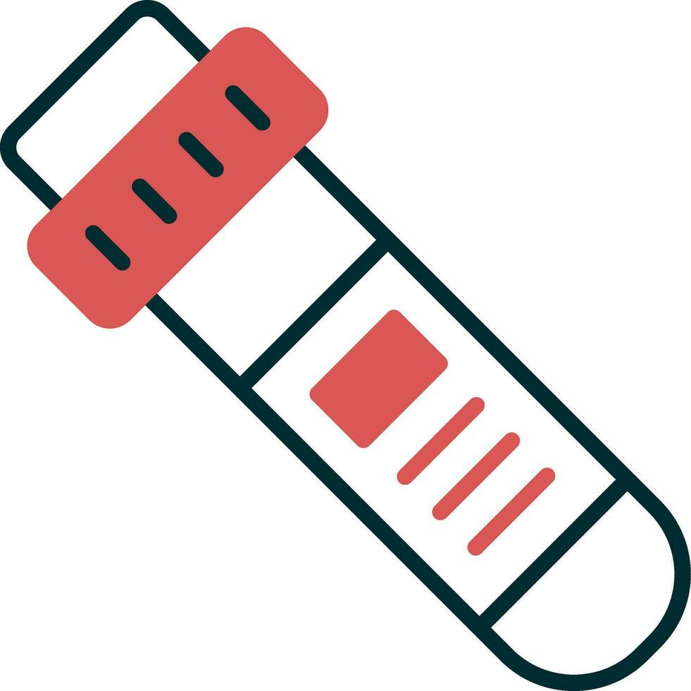 sangre tubo vector icono