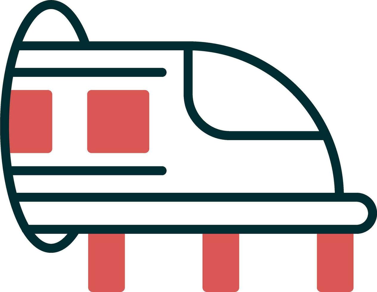 Hyperloop vector icono