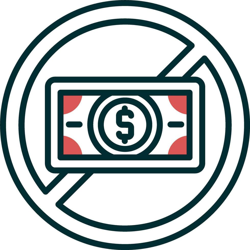 No Money Vector Icon