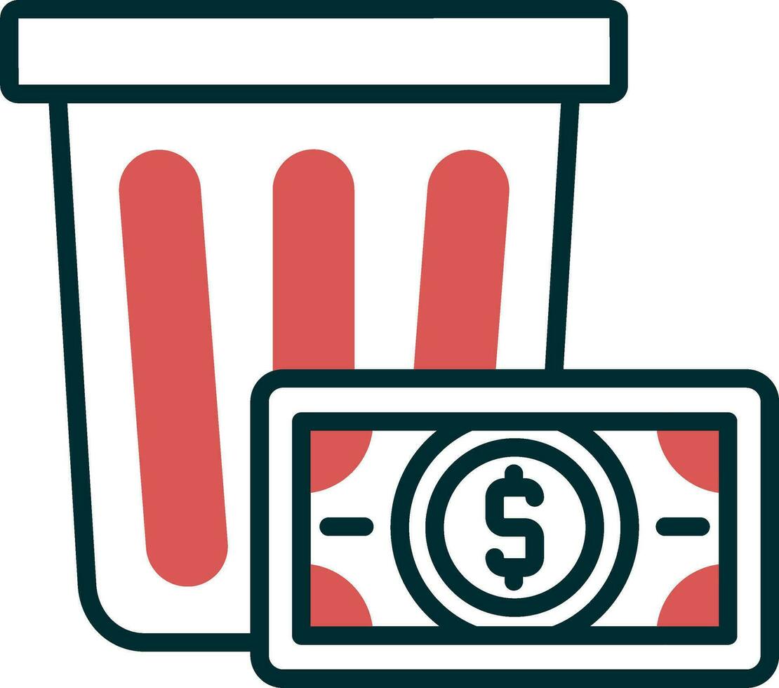 Wasted Money Vector Icon