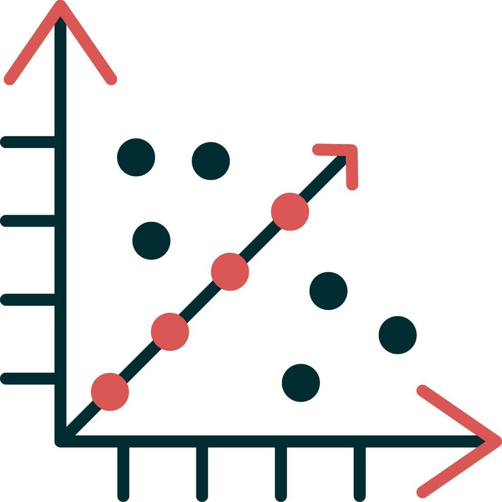 Regression Vector Icon