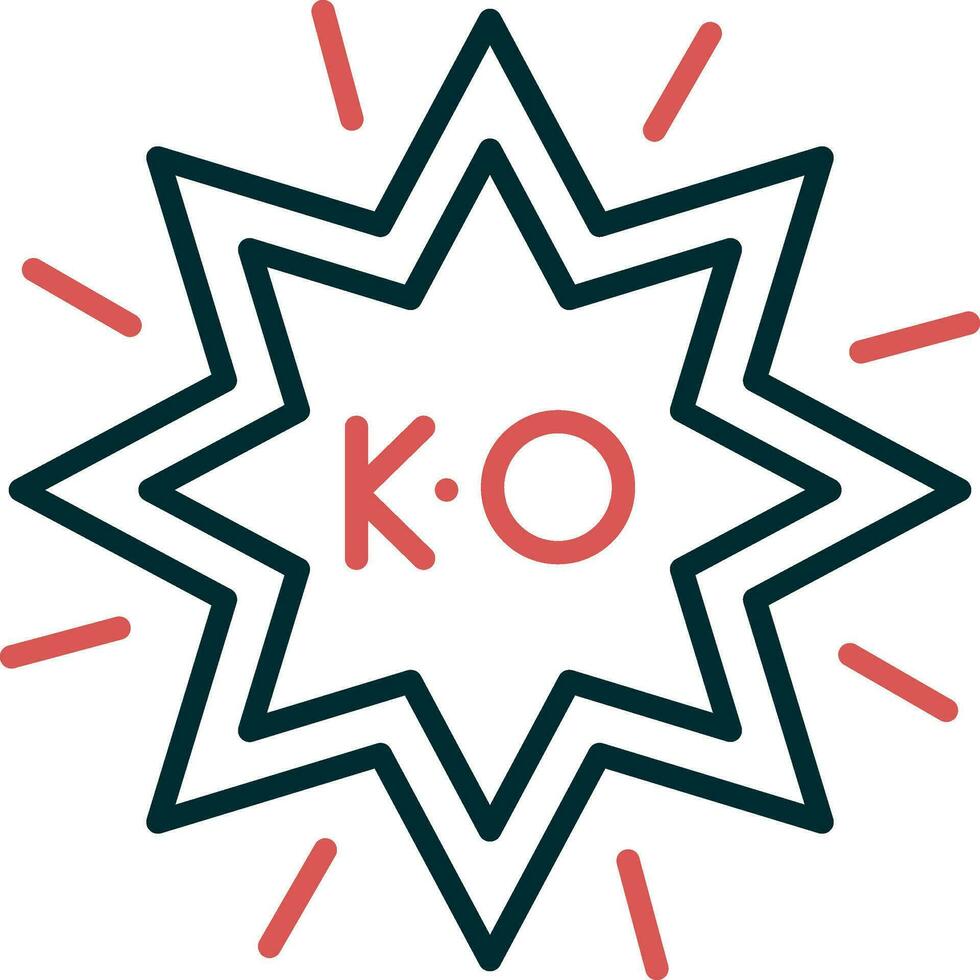 ko vector icono