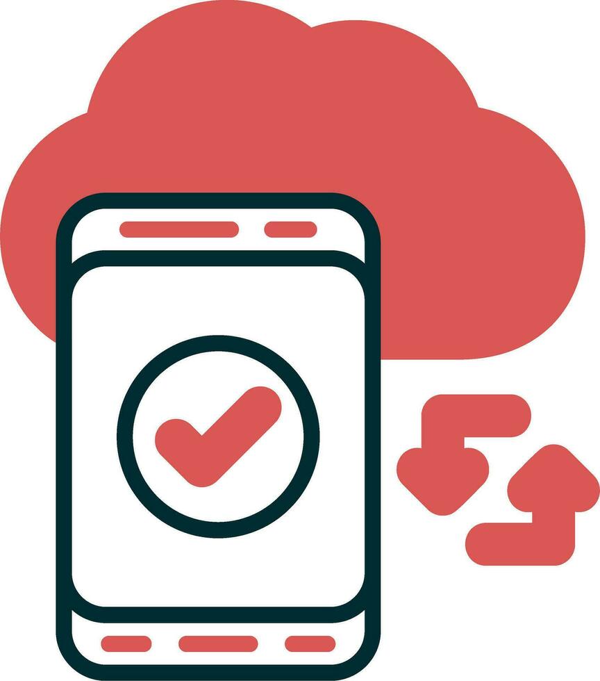 Cloud Sync Vector Icon