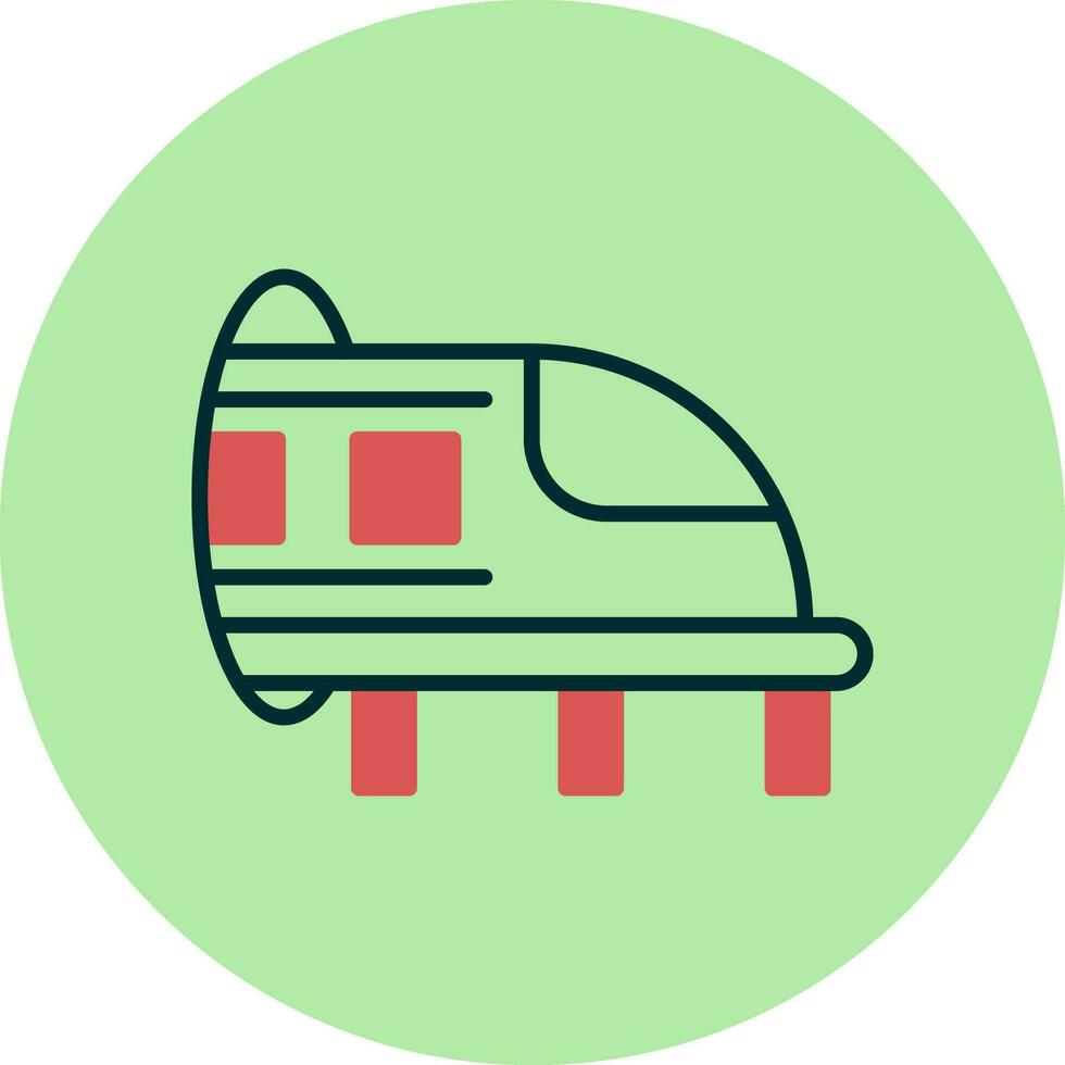 Hyperloop vector icono