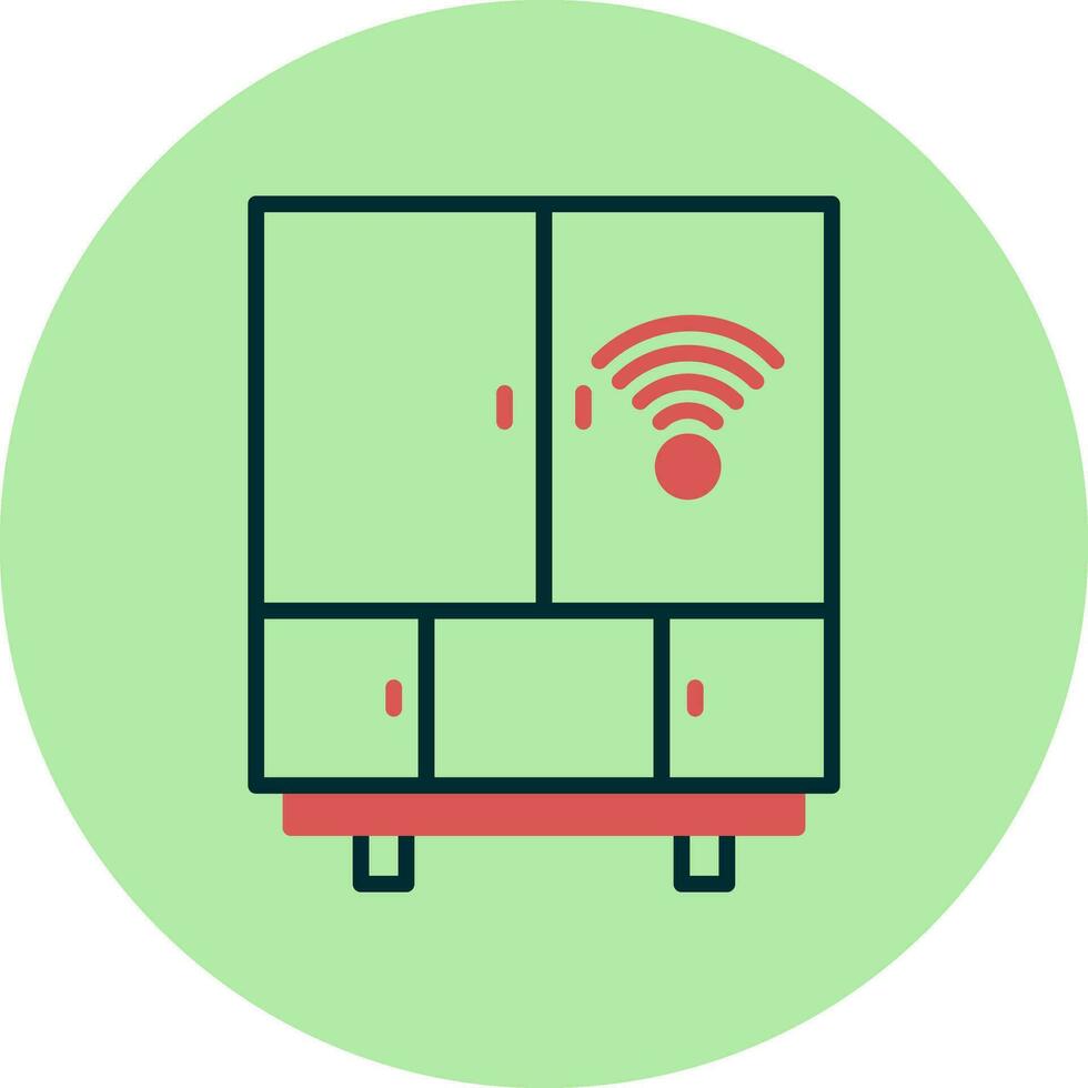 Smart Fridge Vector Icon