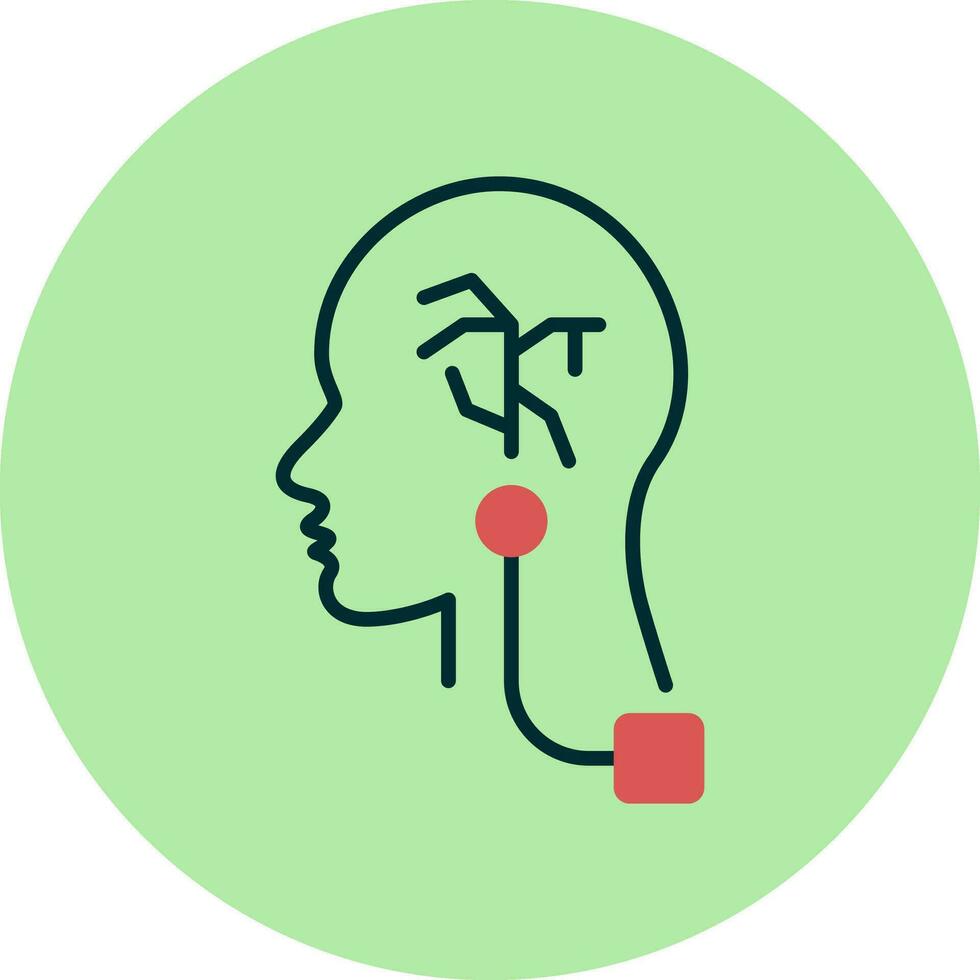 Vagus Nerve Stimulation Vector Icon