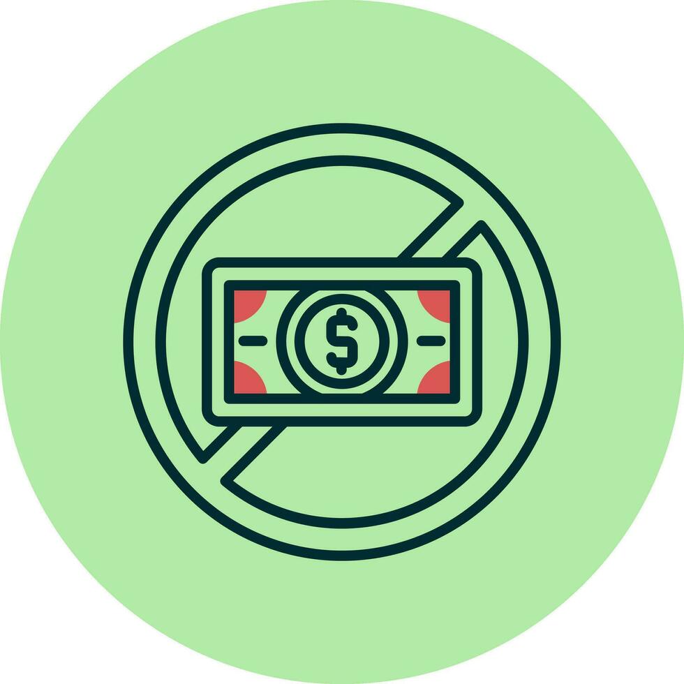 No Money Vector Icon