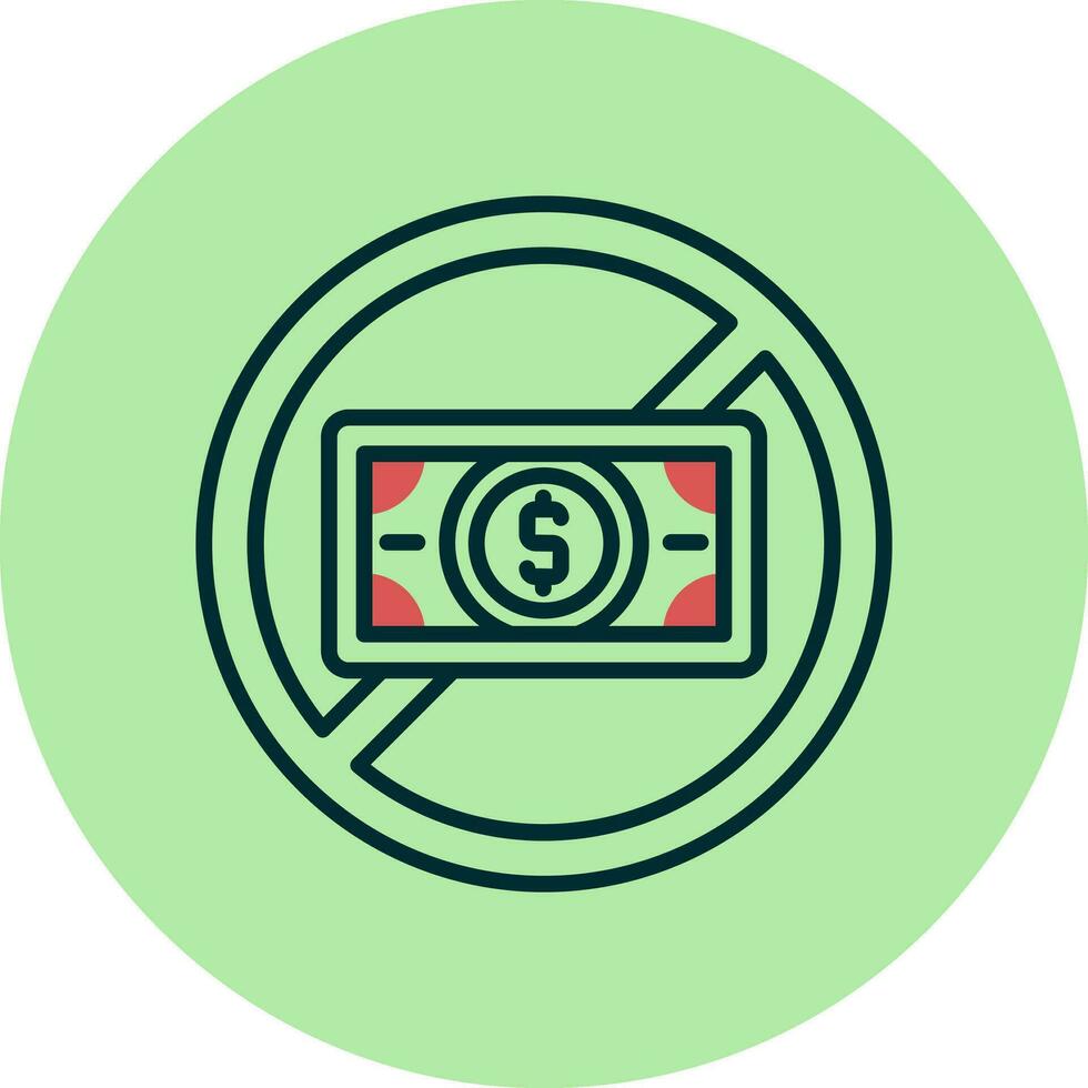 No Money Vector Icon