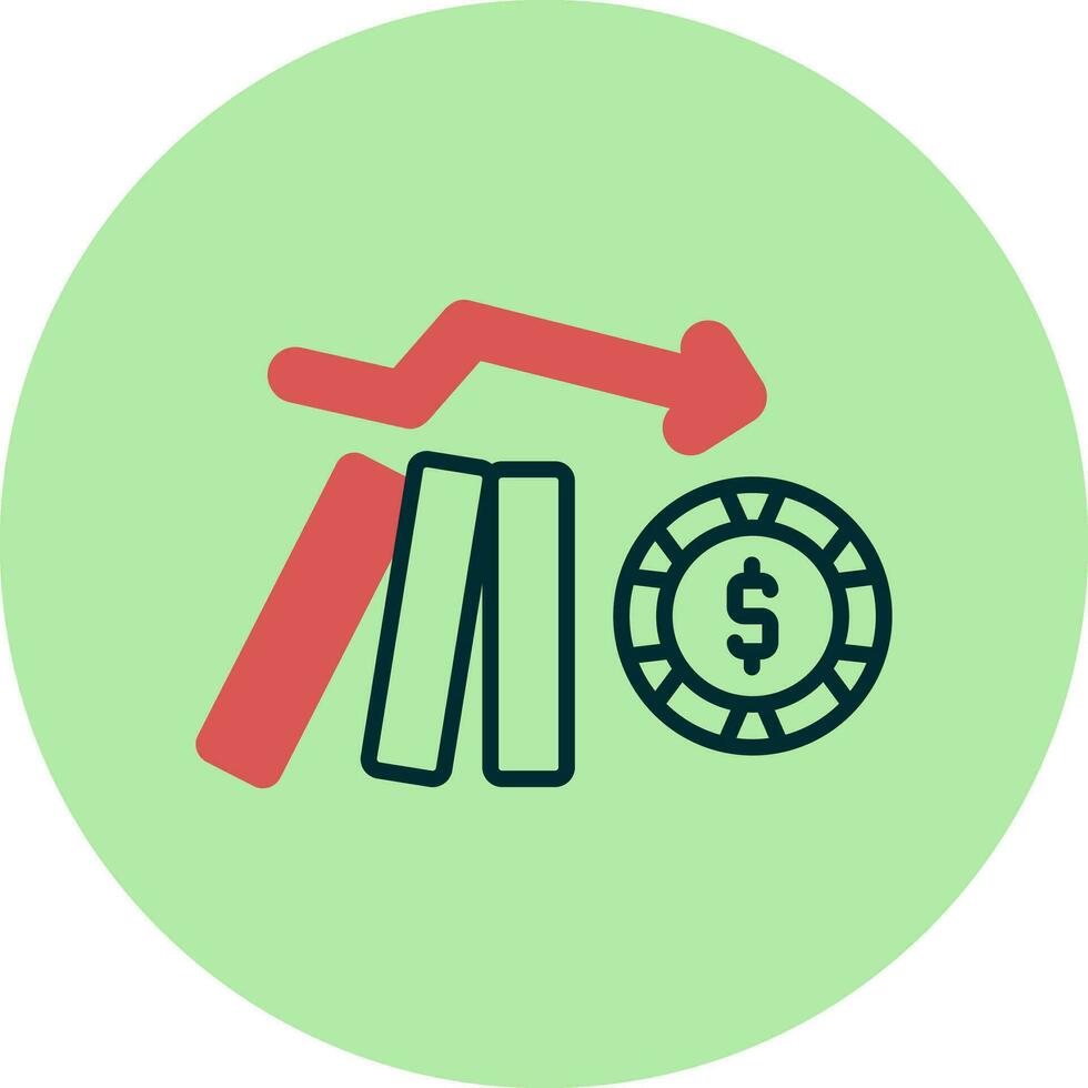 Domino Effect Vector Icon