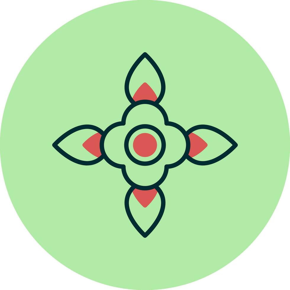 Blood Flower Vector Icon