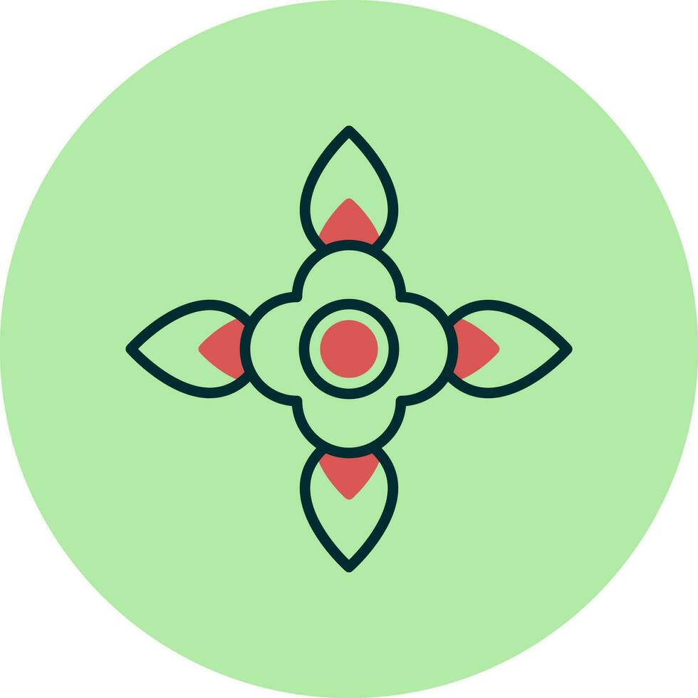 sangre flor vector icono