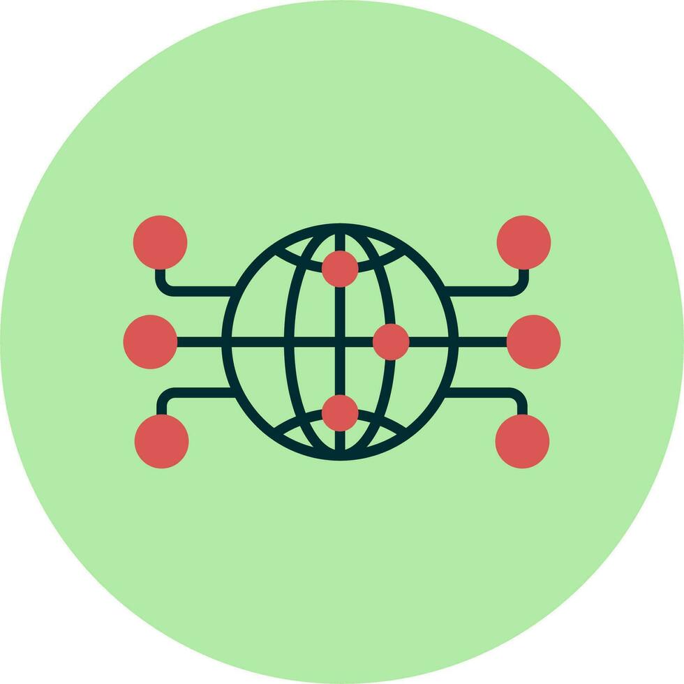 Global Network Vector Icon