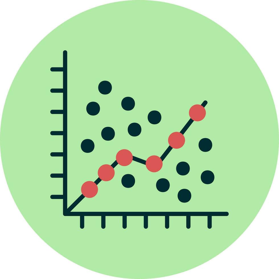 Linear Regression Vector Icon