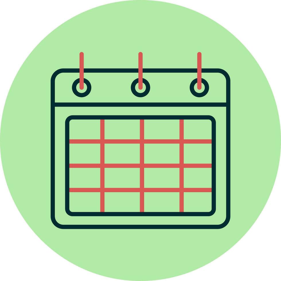 icono de vector de calendario