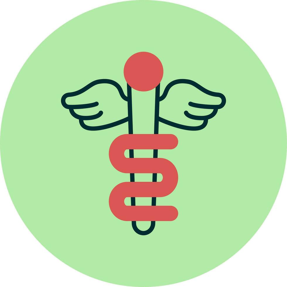 Rod Of Asclepius Vector Icon