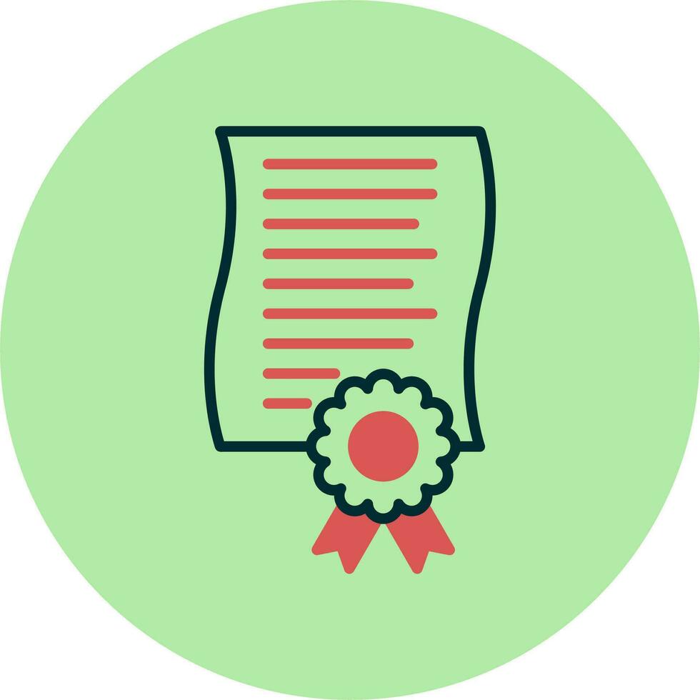 icono de vector de certificado