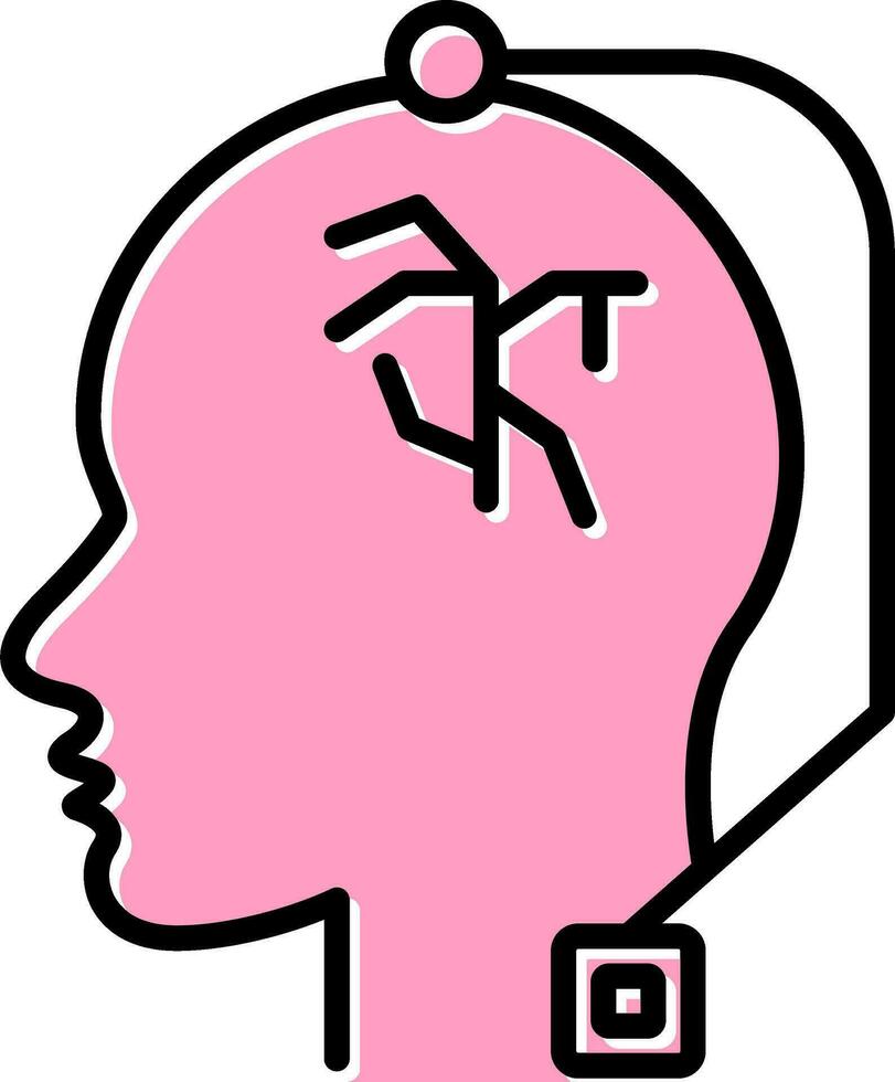 Deep Brain Stimulation Vector Icon
