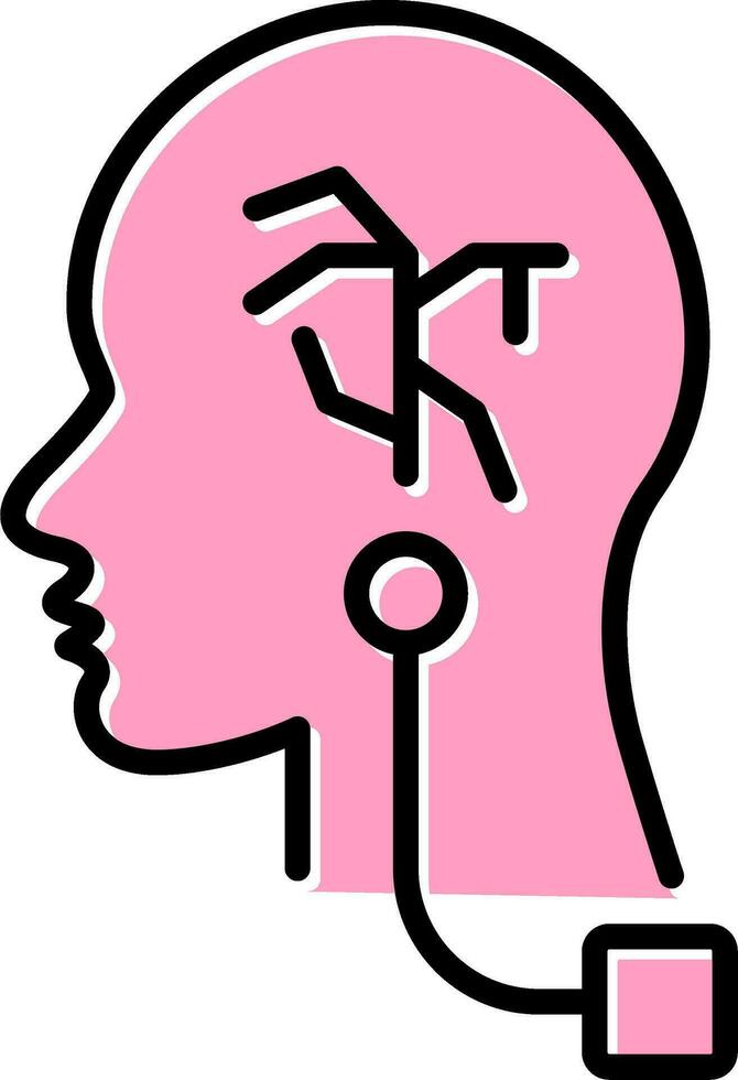 Vagus Nerve Stimulation Vector Icon