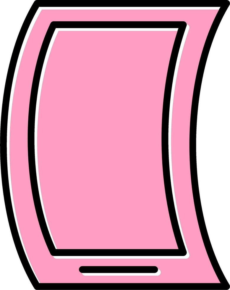 Flexible Mobile Phone Vector Icon