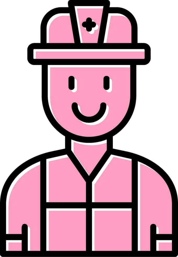 Firefighter Vector Icon