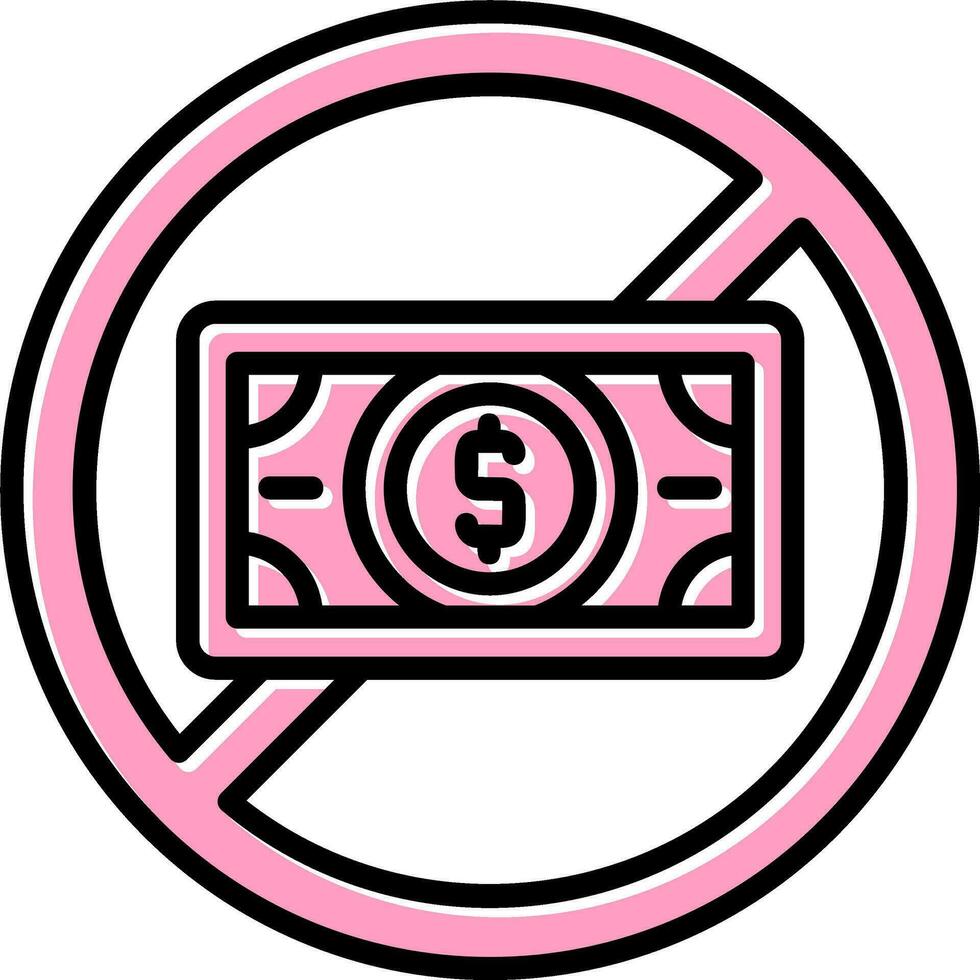 No Money Vector Icon