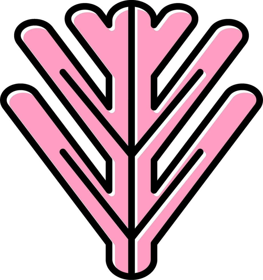 Philodendron Xanadu Vector Icon