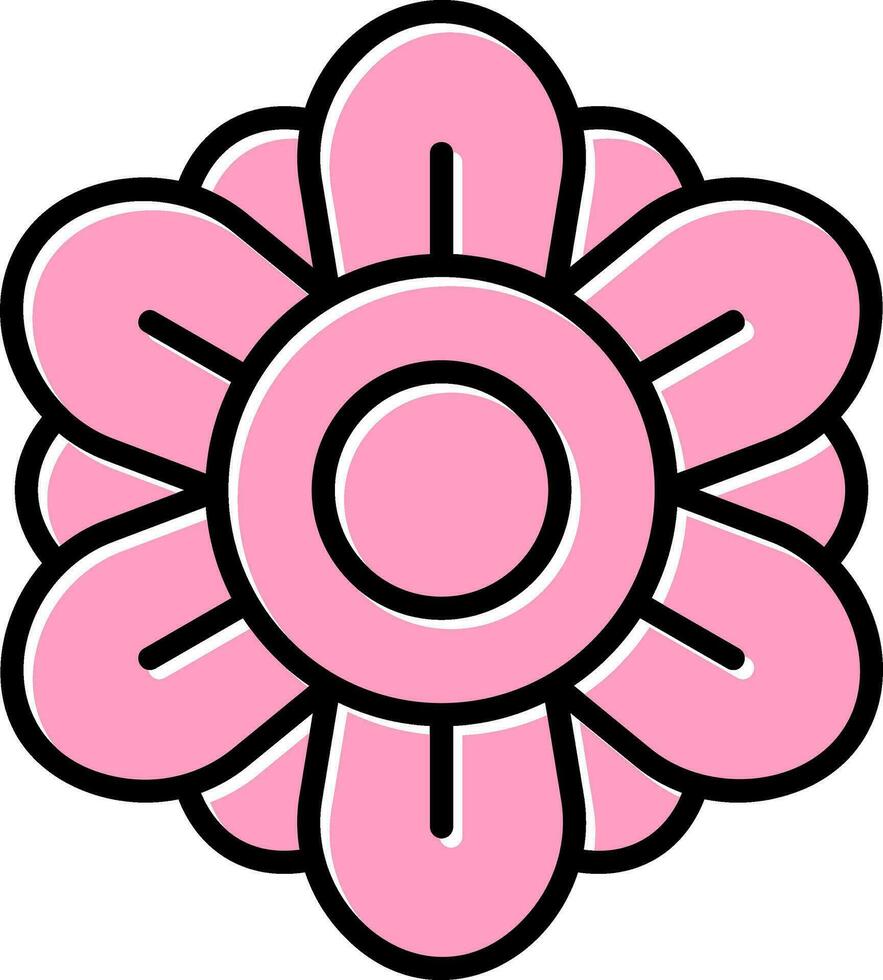 Dahlia Vector Icon