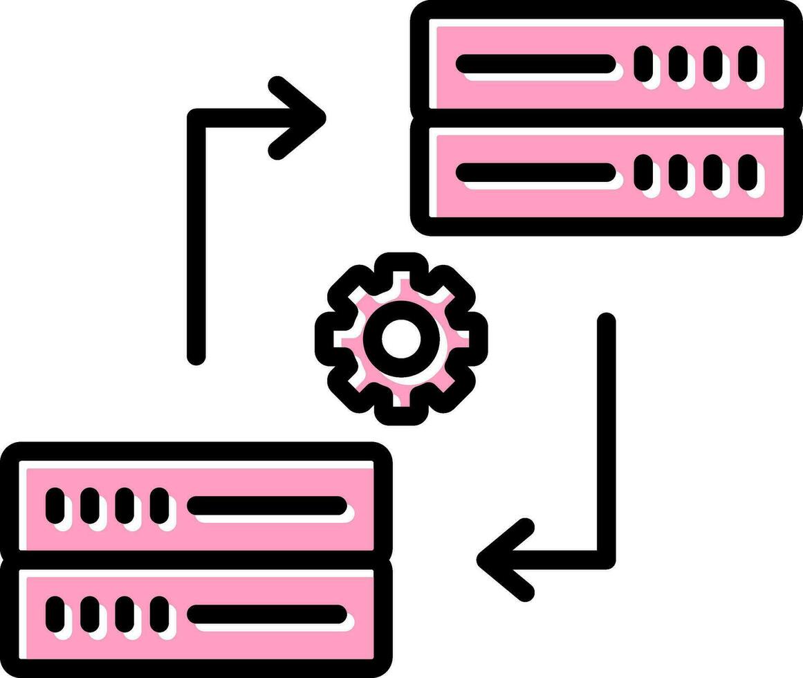 Data Synchronization Vector Icon