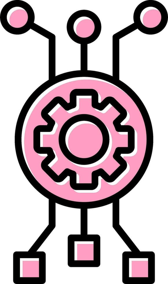 icono de vector de algoritmo