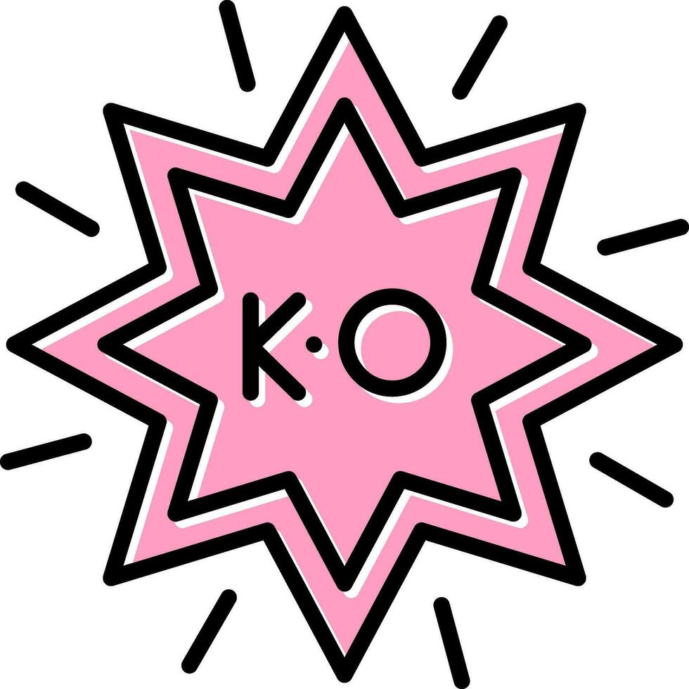 ko vector icono