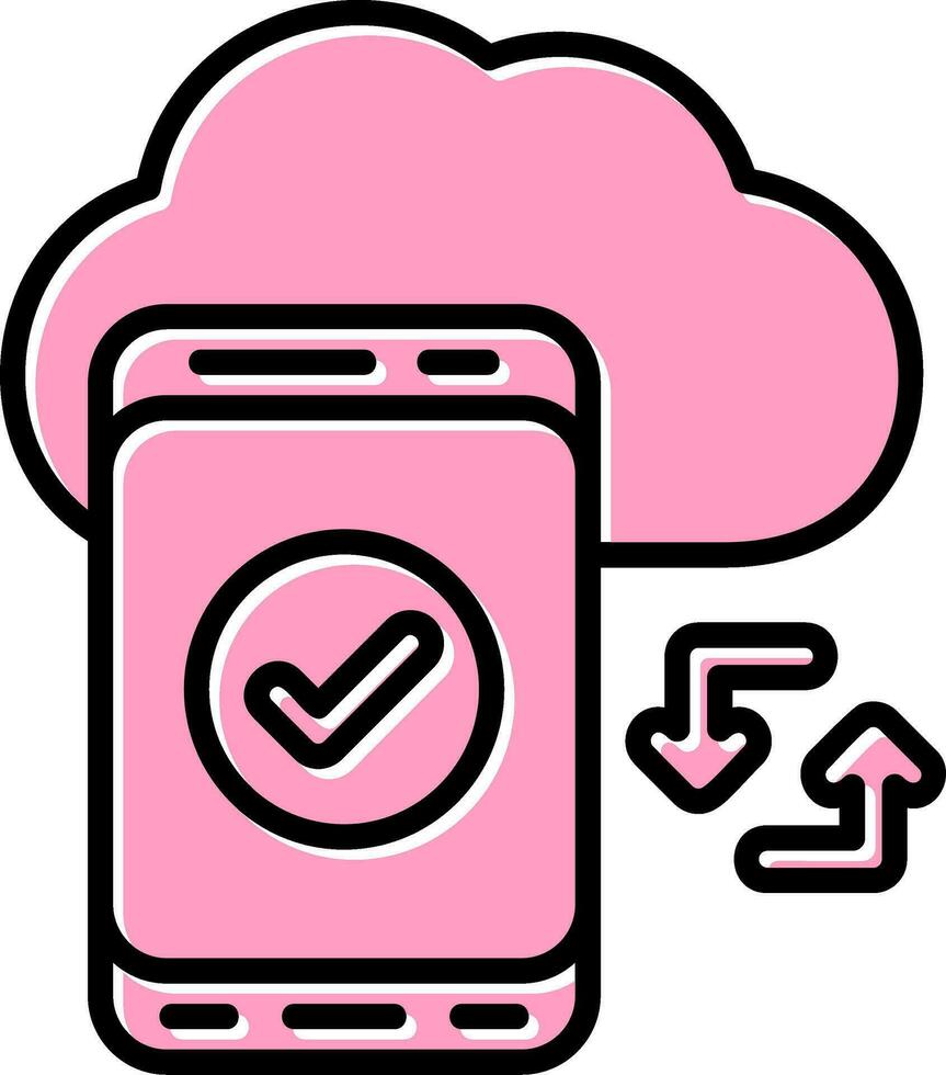 Cloud Sync Vector Icon
