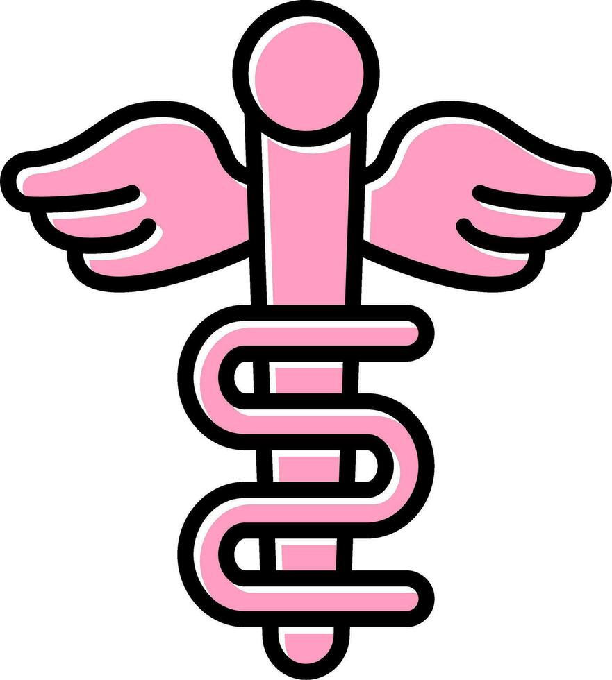 Rod Of Asclepius Vector Icon