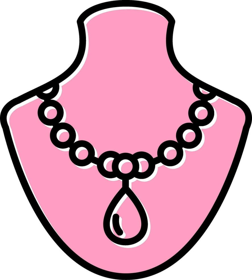 icono de vector de collar