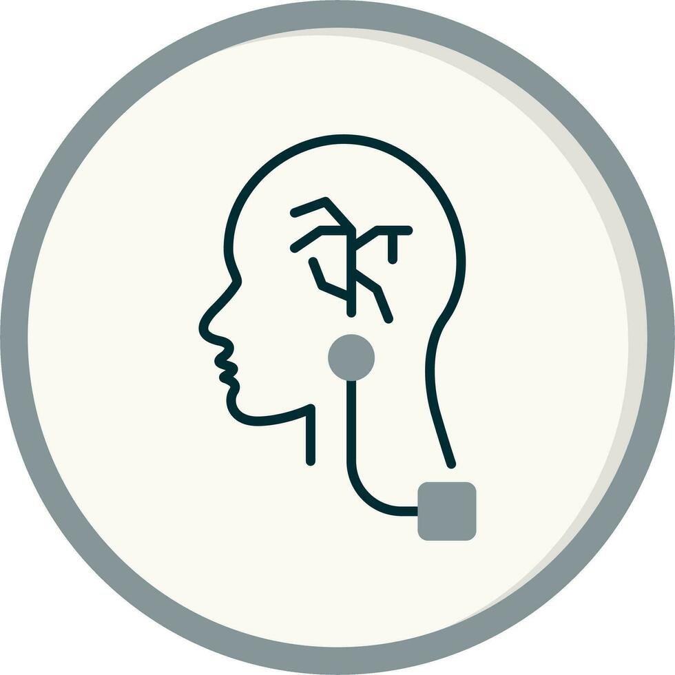 Vagus Nerve Stimulation Vector Icon