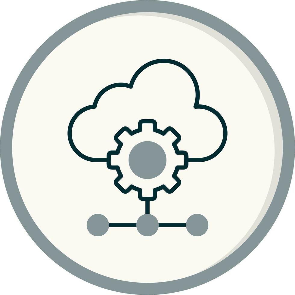 Cloud Data Vector Icon
