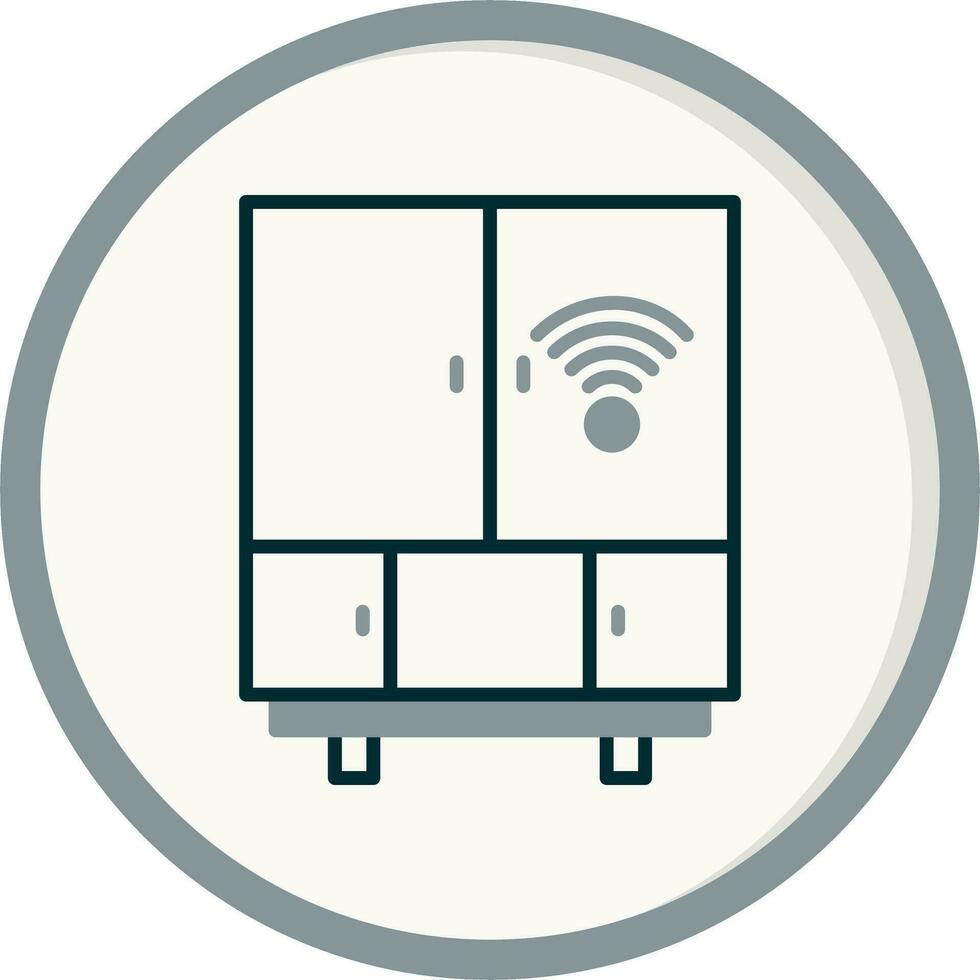 Smart Fridge Vector Icon