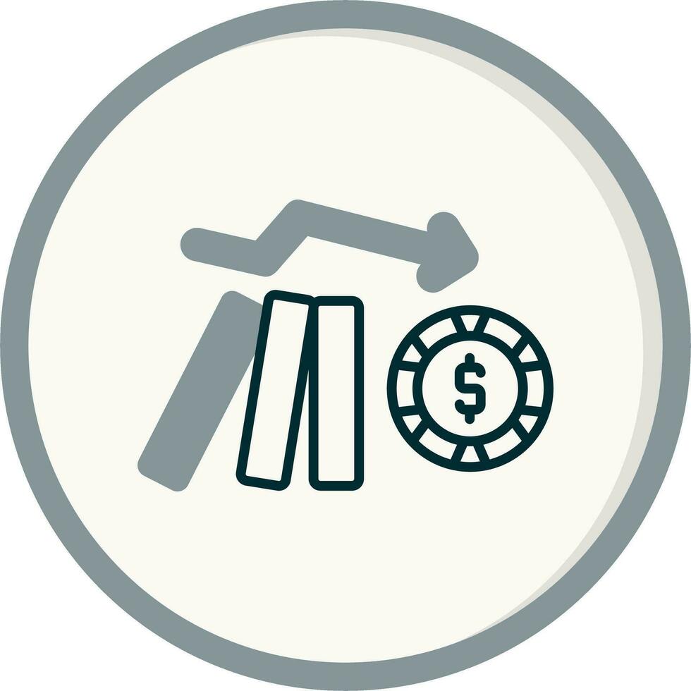 Domino Effect Vector Icon