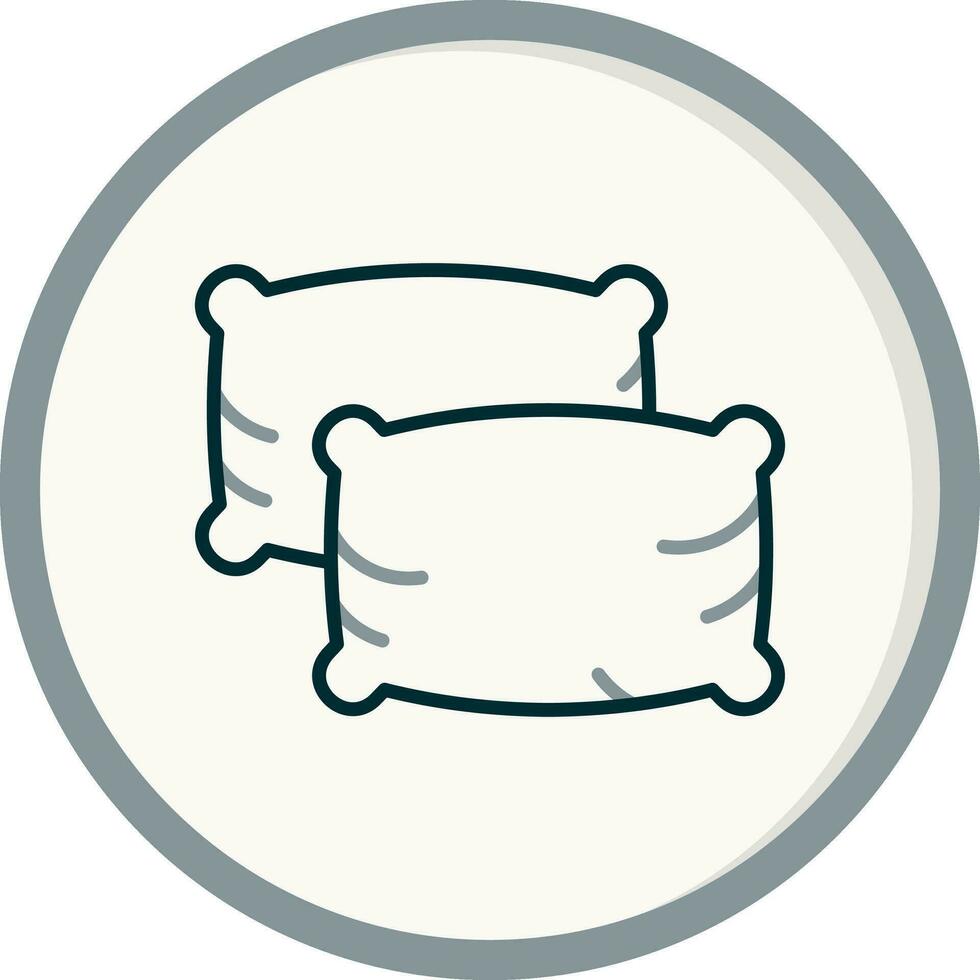 almohadas vector icono