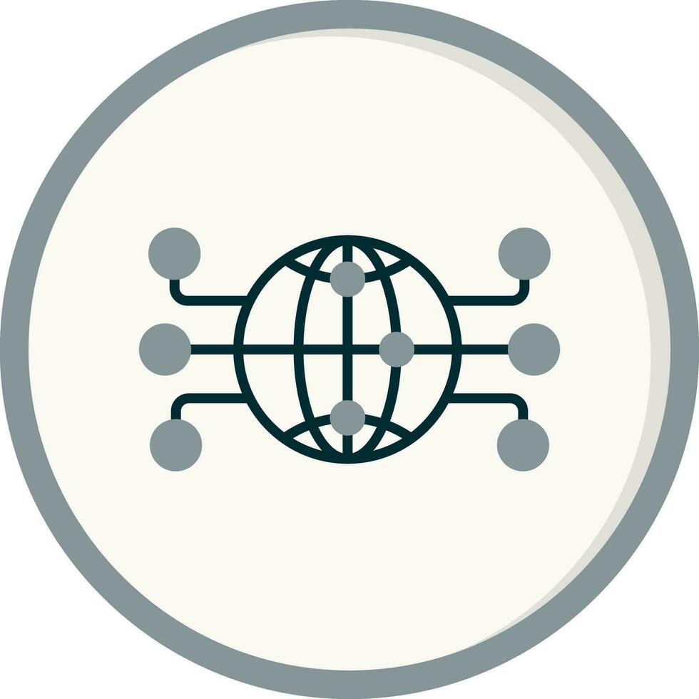 Global Network Vector Icon