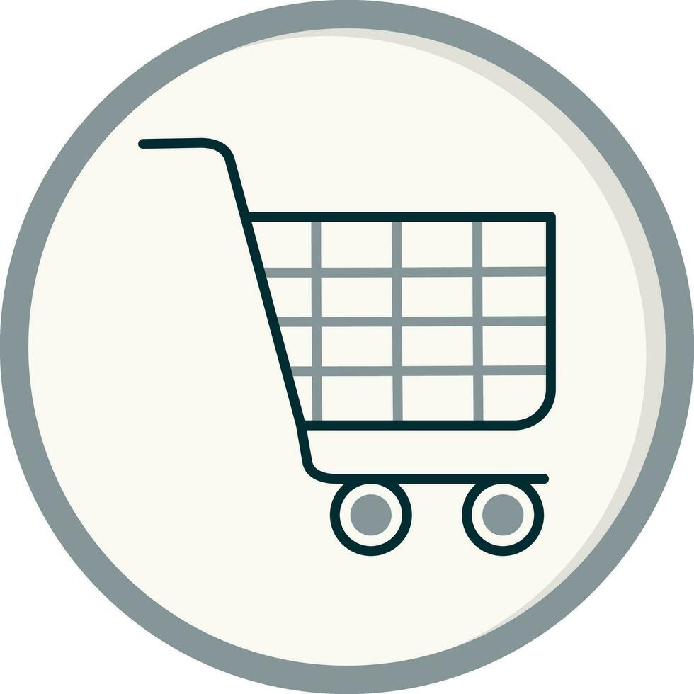 icono de vector de carrito de compras