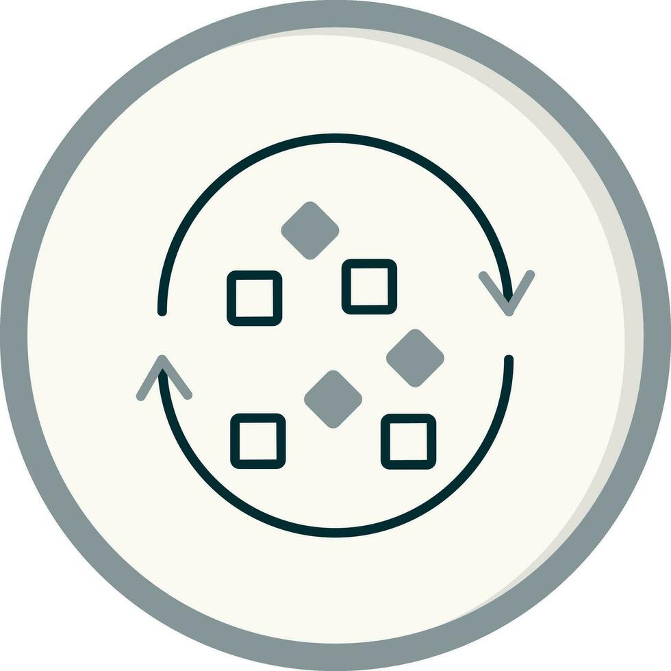 Unstructured Data Vector Icon