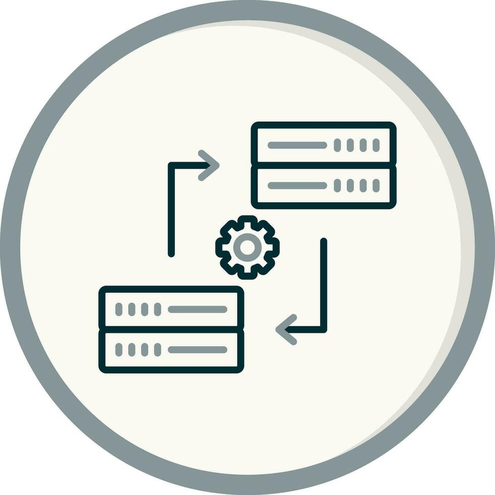 Data Synchronization Vector Icon
