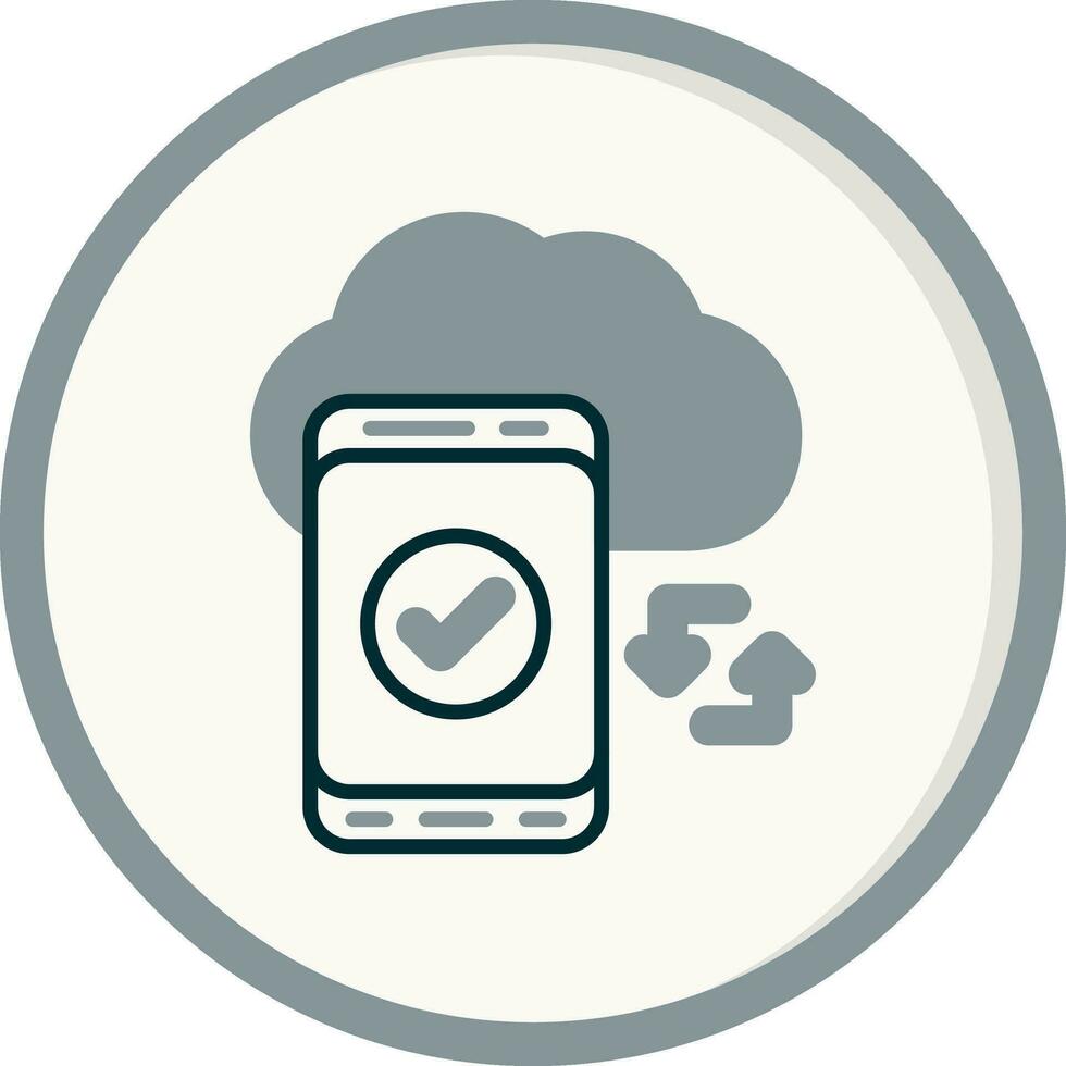 Cloud Sync Vector Icon