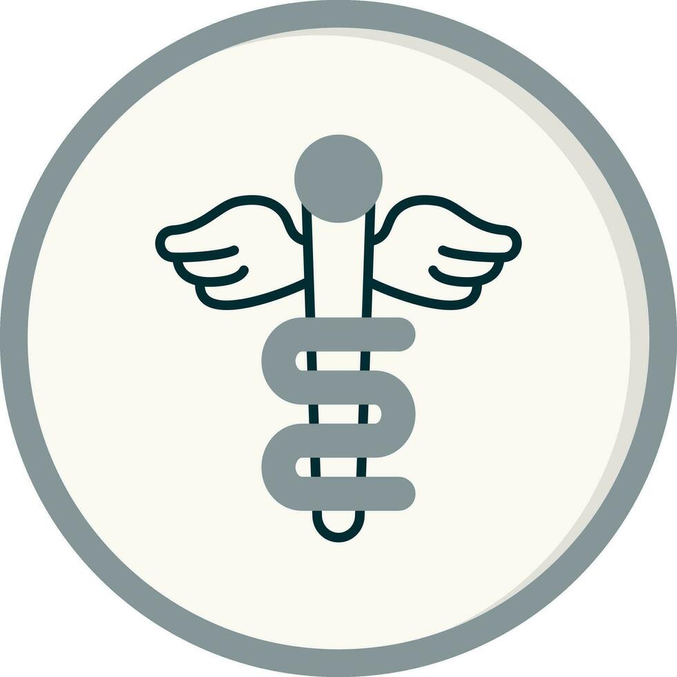 Rod Of Asclepius Vector Icon