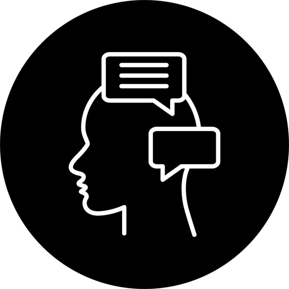 Inner Talk Vector Icon